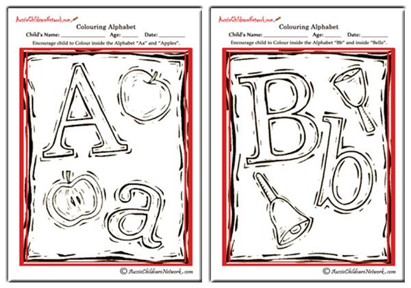 Colouring Alphabet - Arts Theme