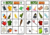 Recycle Bingo