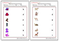 Consonants Beginning Sounds