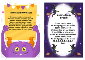 Halloween Songs and Rhymes Posters