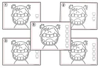 Free Teeth Counting 1 to 10 Number Worksheets