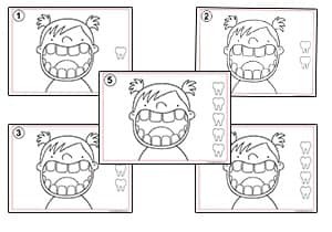 Free Teeth Counting 1 to 10 Number Worksheets