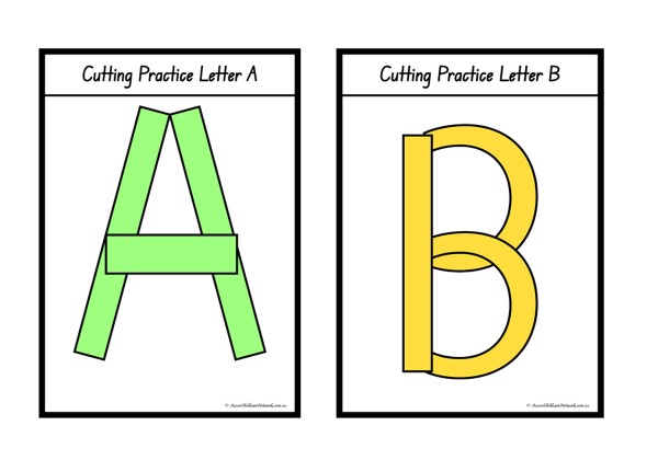 Alphabet Colour Cut and Paste