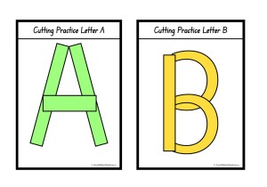 Alphabet Colour Cut and Paste