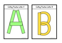 Alphabet Colour Cut and Paste