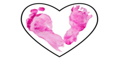 Footprint Heart - Mother&#039;s Day Gift