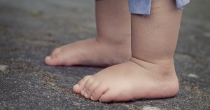 Children Going Barefoot In An Early Childhood Setting