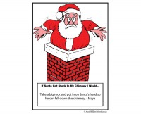 Santa Stuck In Chimney