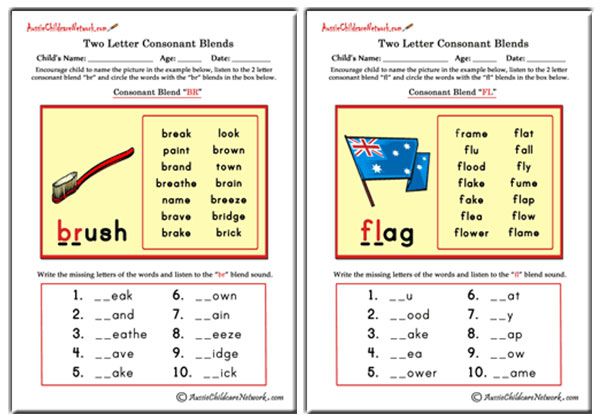 Two Letter Blends - Aussie Childcare Network