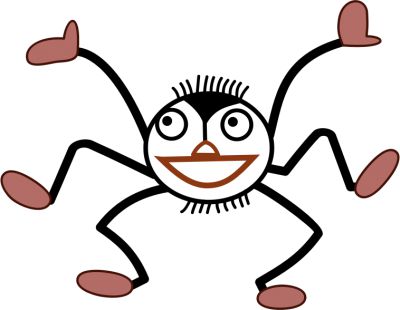 itsy bitsy spider water spout clipart