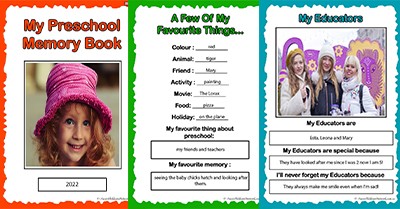 My Preschool Memory Book: Celebrating the Journey to Kindergarten