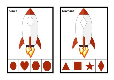 Rocket Shadow Shapes Match