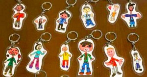 Father&#039;s Day Art Key Rings