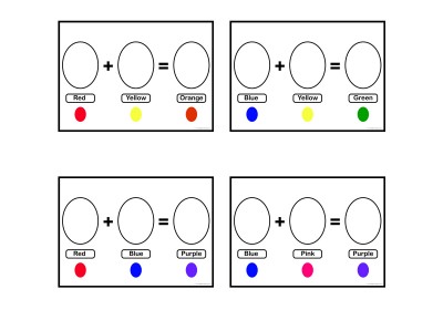 Colour Mixing Worksheets