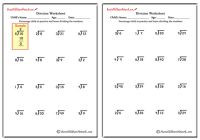 Single Digit Quotient Simple Division Worksheets (No Remainders)