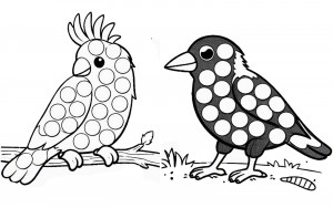 Bird Dot Markers