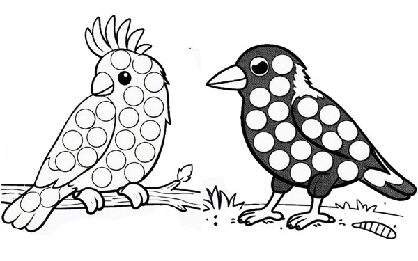 Bird Dot Markers