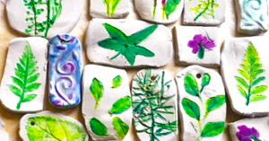 Leaf and Flower Clay Prints