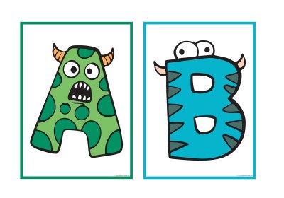 Monster Letters Posters