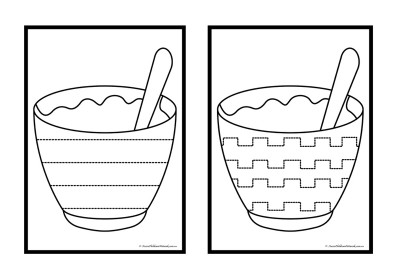 Goldilocks Bowl Tracing Lines