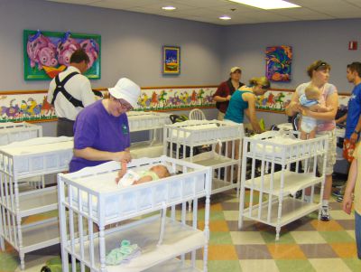 childcare baby change table