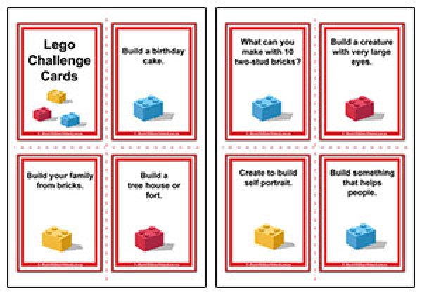 Lego Challenge Task Cards