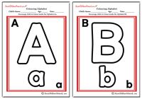 Colouring Alphabet - Classic Theme