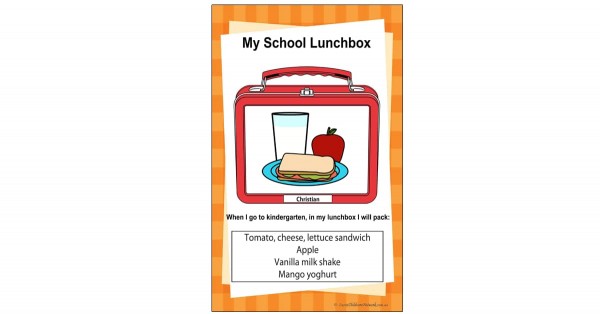 My School Lunchbox - Portfolio Template For School Readiness - Aussie ...