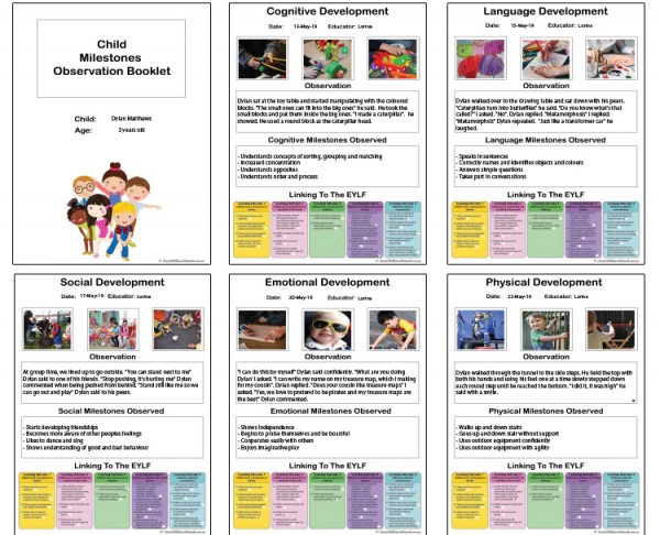 Milestones Observation Booklet