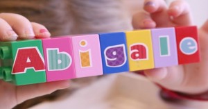 Build A Name With Duplo