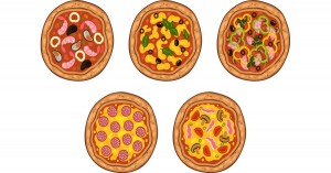 Five Little Pizzas
