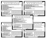 Developmental Milestones EYLF Checklist 1 to 2 Years