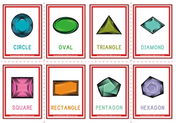 Shapes Flashcards - Gems