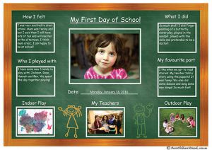 My First Day of School Template