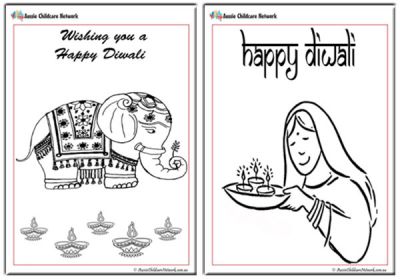 Diwali Colouring Pages