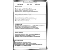Behaviour Support Plan