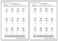 Double Digit Addition Worksheets (with Carrying)