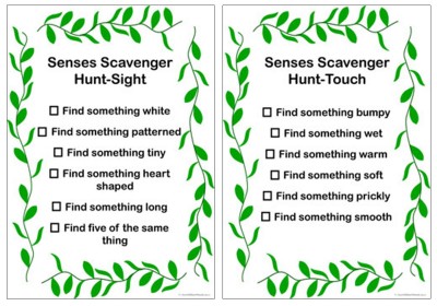 Senses Scavenger Hunt