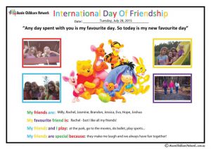 Friendship Day Child Portfolio Template