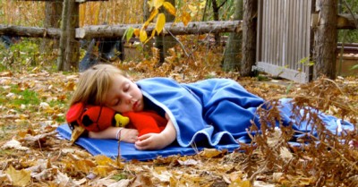 Children Sleeping Outside In Childcare