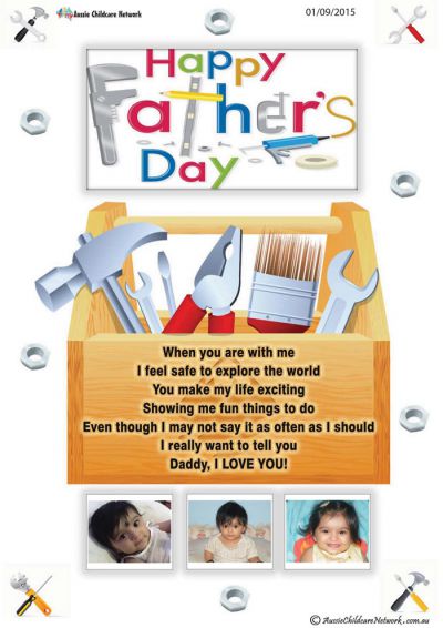 Fathers Day Child Portfolio Template