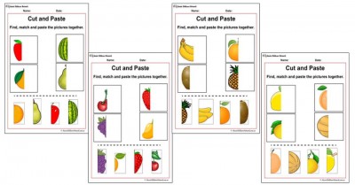 Free Download Fruit Matching Cut and Paste