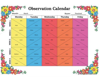 Observation Calendar