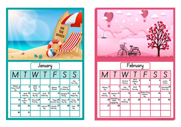 2023 Calendar Of Events Posters - Aussie Childcare Network