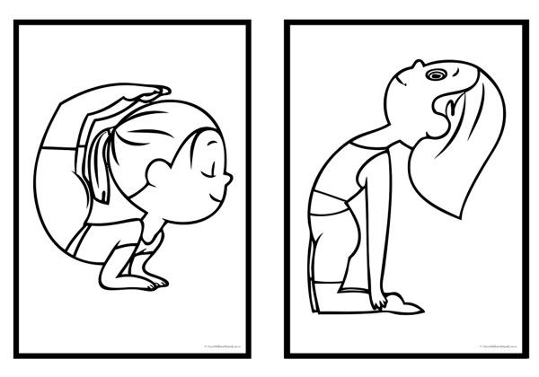 Coloring Pages - character in Yoga pose Vector character illustration.  3333257 Vector Art at Vecteezy