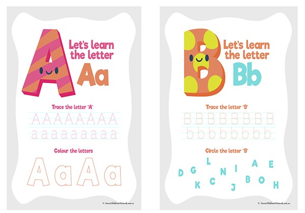 Learning Letters Trace and Colour