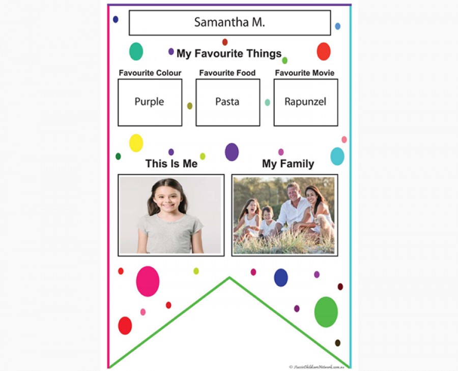 All About Me Banner Printable Pdf Free