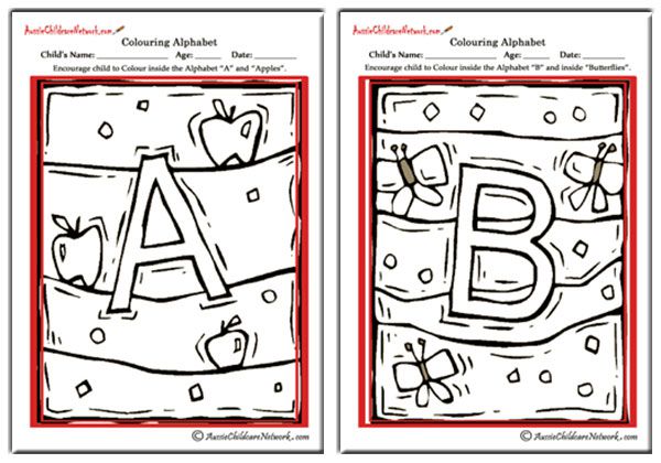 Colouring Alphabet - Uppercases