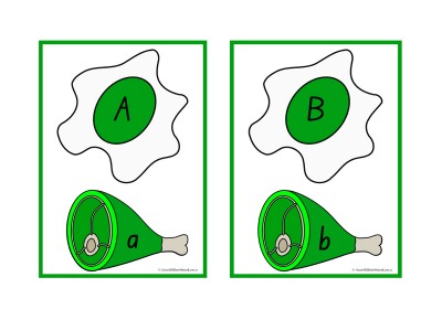Green Eggs And Ham Alphabet Match