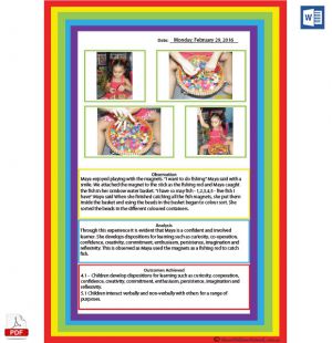 Photo Observation Rainbow Template